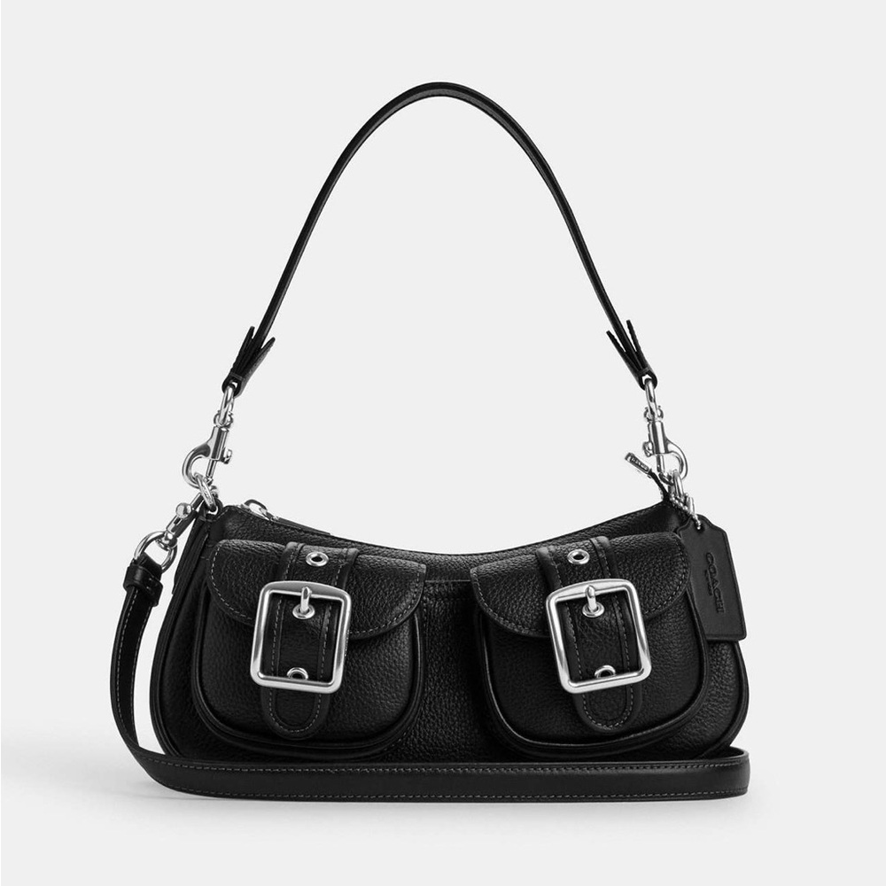 NWT Coach Ashton shoulder Bag In Leather CM079 Black